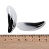 Transparent Spray Painted Glass Pendants GLAA-S202-02D-3