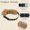 Imitation Leather Rabbit Hair Belt AJEW-WH20019-57A-8