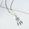 Boho Alloy Pendant Adjustable Cord Necklaces for Women WG6DA09-06-1