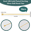 30Pcs 925 Sterling Silver Ball Head Pins STER-BBC0006-40-2