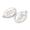 304 Stainless Steel Pendants STAS-I358-12P-08-2