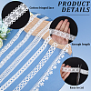 12 Yards 6 Styles Milk Fiber Embroidery Ribbon OCOR-CY0001-81-5