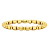 Non-magnetic Synthetic Hematite Beaded Stretch Bracelet for Men PW-WG61383-01-1