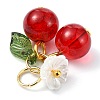 Glass Pendants PALLOY-JF03179-02-4