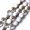 Printed & Spray Painted Glass Beads LS-X-GLAA-S047-01C-1