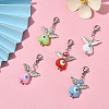 Angel Evil Eye Resin Pendant Decorations HJEW-TA00050-4