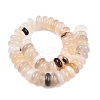 Natural White Agate Beads Strands G-T138-60-2