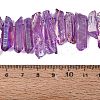 Spray Painted Electroplate Natural Quartz Crystal Points Beads Strands G-Q610-02G-4