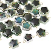 30Pcs Glass Temperature Sensing Color Changing Connector Charms PALLOY-YW00138-01-1