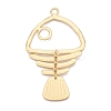 Rack Plating Alloy Big Pendants PALLOY-T090-33G-1