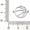 304 Stainless Steel Hollow Sport Ball Connector Charms LS-STAS-M076-11P-3