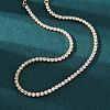 Brass Tennis Necklaces NJEW-I104-13A-1