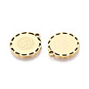 Religion 304 Stainless Steel Flat Round Pendants STAS-T073-04G-2