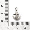 Brass Micro Pave Cubic Zirconia Charms KK-P295-41P-3