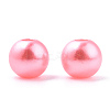 Spray Painted ABS Plastic Imitation Pearl Beads OACR-T015-05B-16-2