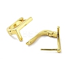Brass Letter Stud Earrings for Women EJEW-A038-01L-G-2