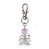Angel Glass Pendant Decorations HJEW-JM01627-01-1