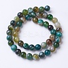 Natural Grade A Striped Agate/Banded Agate Beads Strands G-E479-05-8mm-2