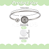 3Pcs Flat Round 304 Stainless Steel Blank Bangle Bases STAS-HY0001-74-2