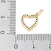 Rack Plating Brass Clear Cubic Zirconia Pendants LS-KK-Z060-02G-01-3