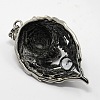 Retro Men's 304 Stainless Steel Steel Big Wolf Head Pendants STAS-O044-52B-2