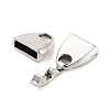 Tibetan Style Alloy Fold Over Clasps TIBE-R308-05AS-RS-3