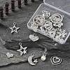 20Pcs 20 Styles Alloy Crystal Rhinestone Pendants FIND-YW0003-07-5