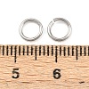 Tarnish Resistant 304 Stainless Steel Open Jump Rings STAS-N015-04-6x0.9mm-3