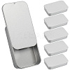 6Pcs Slide Top Tinplate Trinket Storage Boxes CON-SP0001-23F-1