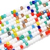 Glass Beads Strands GLAA-F106-B-12-1