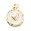 Ocean Theme Brass Enamel Pendants KK-Q029-01I-G-1
