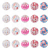 20Pcs 5 Style Polymer Clay Rhinestone Beads CLAY-TA0001-32-1