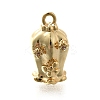 Brass Micro Pave Cubic Zirconia Pendants KK-Q035-15G-01-1