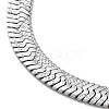 Non-Tarnish 304 Stainless Steel Herringbone Chain Necklaces LS-NJEW-P282-03P-3