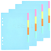 Paper Discbound Notebook Index Divider Sheets AJEW-WH20011-03A-1