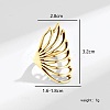 Minimalist Hollow Feather Brass Finger Ring for Women LS-UI5232-1-3