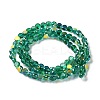 Transparent Electroplate Glass Beads Strands GLAA-Q099-I01-01-2