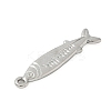 304 Stainless Steel Sardine Fish Pendants STAS-S186-05C-P-2