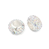 Alloy Rhinestone Clay Pave Beads ALRI-D300-03S-07-2