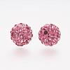 Polymer Clay Rhinestone Beads RB-K050-10mm-C25-2