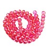 Baking Paint Transparent Glass Beads X1-DGLA-A035-T10mm-A02-3