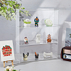 3-Tier Transparent Acrylic Minifigures Display Case ODIS-WH0061-50A-5
