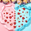 50Pcs 10 Styles Alloy Enamel Pendants ENAM-CJ0002-85-5