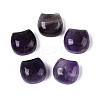 Natural Amethyst Cat Head Shape Beads G-T144-05A-1
