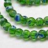 Round Millefiori Glass Beads Strands LK-P001-09-2