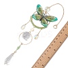 Stainless Steel Resin Butterfly Suncatcher HJEW-TA00451-02-3