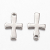 Non-Tarnish 304 Stainless Steel Tiny Cross Charms LS-A-STAS-G076-10P-1