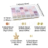 Bohemian Style DIY Disc/Flat Round Handmade Polymer Clay & CCB Plastic Beads & Alloy Enamel Pendant Jewelry Making Kits DIY-FS0007-75-4