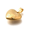 304 Stainless Steel Pendants STAS-B079-04G-01-2