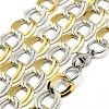 Fashionable 304 Stainless Steel Double Link Chain Necklaces STAS-A028-N058C-2